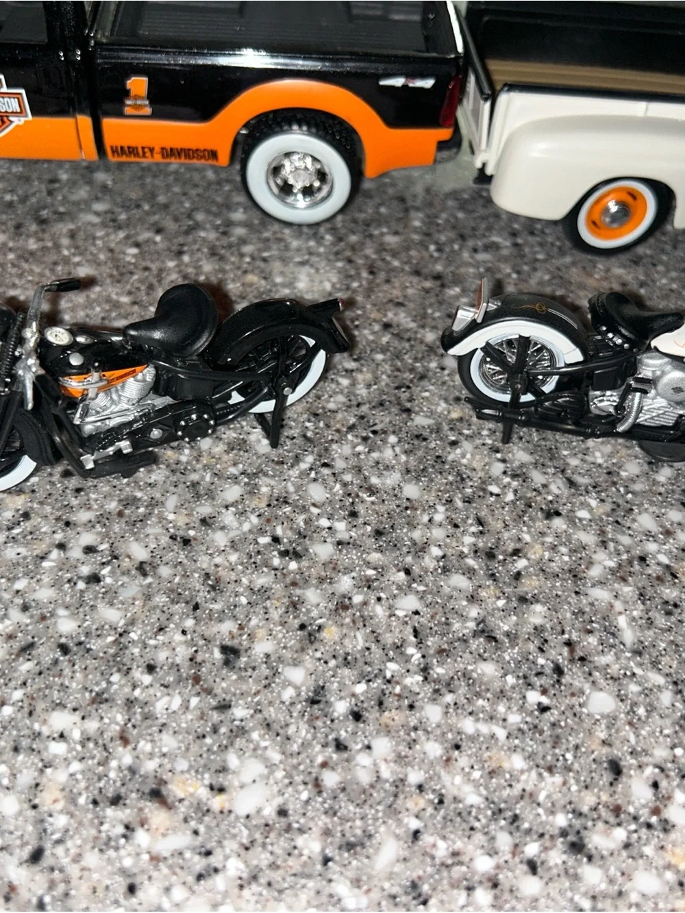 Harley-Davidson Pickup Truck and Motorcycle Duo